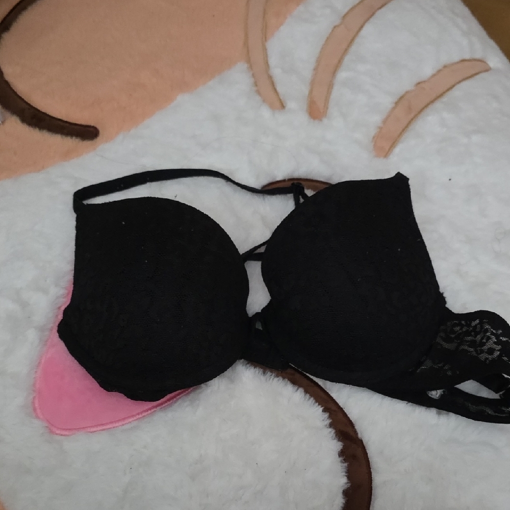 PINK Victoria's Secret Black Lace Bra